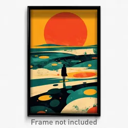 German Movie Poster - Bold Lagoon (Germany Psychedelic Art Retro Film Print)