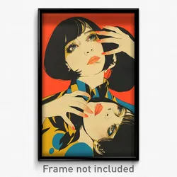 French Movie Poster - Woman Feeling Discombobulated, Slim Sleeveless Sweater