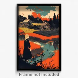 German Movie Poster - Reflecting Farmstead (Germany Retro Film Art Print)