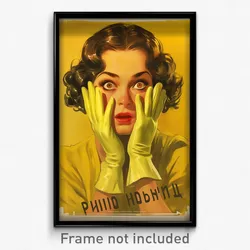 Russian Movie Poster - Girl Feeling Surprise, Tremendous Gloves (Art Print)