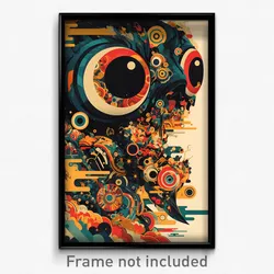 German Movie Poster - Meager Lane (Germany Psychedelic Art Retro Film Print)