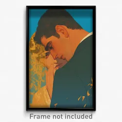 Greek Movie Poster - Man Feeling Pensiveness, Perfect Lace (Greece Art Print)