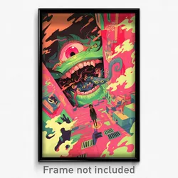 Thai Movie Poster - Secret Sewer (Thailand Psychedelic Art Retro Film Print)