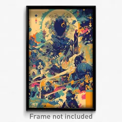 Bollywood Movie Poster - Far Bush (India Psychedelic Art Retro Hindi Film Print)