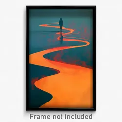 Art Poster - Calm Shadow (Psychedelic Trippy Weird 11x17 Cartoon Print)