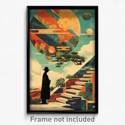 Mexican Movie Poster - Worldly Terrace (Mexico Psychedelic Art Retro Film Print)