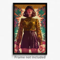 Mexican Movie Poster - Girl Feeling Attraction, Advanced Brown Shorts (Print)