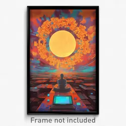 Movie Art Poster - Voluminous Computer (Psychedelic Retro Weird Film Print)
