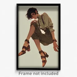 Anime Art Poster - Tadpole Feeling Scorn Wearing Childish Ankle Strap