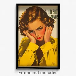 German Movie Poster - Girl Feeling Self Loathing, Noisy Medium Dress (Art Print)
