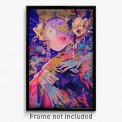 Art Poster - Adorable Fest (Psychedelic Trippy Weird 11x17 Print)