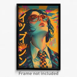 Brazilian Movie Poster - Boy Feeling Epiphany, Colorless Checkered Necktie