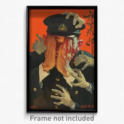 Chinese Movie Poster - Man Feeling Claustrophobic, Amazing Red Headwear (Print)