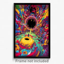 Art Poster - Nutty Cave (Psychedelic Trippy Weird 11x17 Print)