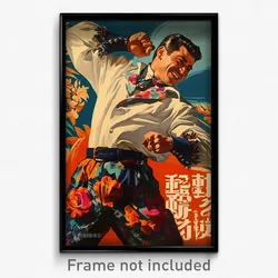Mexican Movie Poster - Man Feeling Amusement, Vivid Elbow Gloves (Art Print)