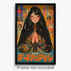 Vietnamese Movie Poster - Girl Feeling Cowardly, Triangular Black Capelet