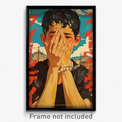Indonesian Movie Poster - Man Feeling Shy, Wiry Black Undershirt (Art Print)