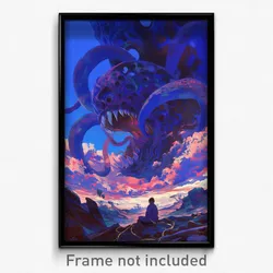 Art Poster - Harmonious Wasteland (Psychedelic Trippy Weird 11x17 Print)