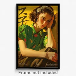 Spanish Movie Poster - Girl Feeling Rash, Beautiful Green Shirt (Art Print)