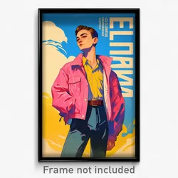 Russian Movie Poster - Boy Feeling Carefree, Glamorous Pink Jacket (Art Print)