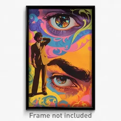 Greek Movie Poster - Man Feeling Enlightened, Well Groomed Adjusting Clothes