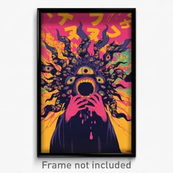 Brazilian Movie Poster - Bright Ego Death (Brazil Retro Film Art Print)