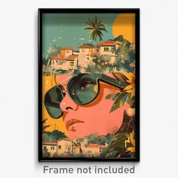 Brazilian Movie Poster - Unique Mews (Brazil Psychedelic Art Retro Film Print)