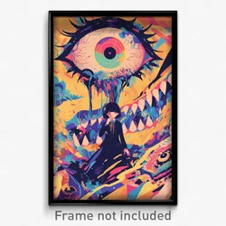 Art Poster - Outlandish Hold (Psychedelic Trippy Weird 11x17 Cartoon Print)