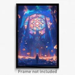 Art Poster - Fluffy Cathedral (Psychedelic Trippy Weird 11x17 Print)