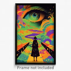Spanish Movie Poster - Dark Rill (Spain Psychedelic Trippy Art Retro Film Print)