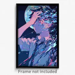 Anime Art Poster - Man Feeling Suspense, Fancy Nanamori School Uniform (Print)