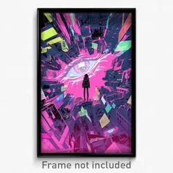 Art Poster - A Futuristic Utopia Where Technology Has Solved All Of Humanity's