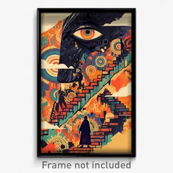 Greek Movie Poster - Thick Ledge (Greece Psychedelic Art Retro Film Print)