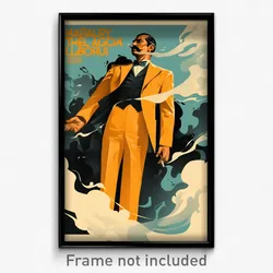 Icelandic Movie Poster - Man Feeling Carefree, Cluttered Pant Suit (Art Print)