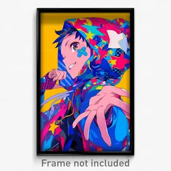 Anime Art Poster - Man Feeling Delighted, Acrobatic Hooded Capelet (Print)