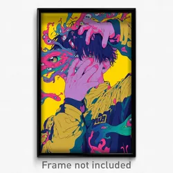 Anime Art Poster - Man Feeling Paranoid, Scientific Yellow Sleeves (Print)