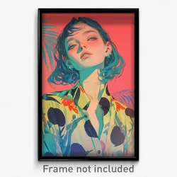 Thai Movie Poster - Girl Feeling Serenity, Studious Polka Dot Shirt (Art Print)