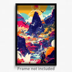 Greek Movie Poster - Remote Hospice (Greece Psychedelic Art Retro Film Print)