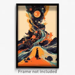 French Movie Poster - Busy Drawer (France Psychedelic Art Retro Film Print)