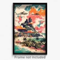 Indonesian Movie Poster - Famous Island (Indonesia Retro Film Art Print)