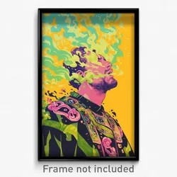 Greek Movie Poster - Man Feeling Aggressive, Notable Green Capelet (Art Print)