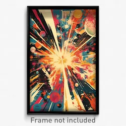 German Movie Poster - Glass Star (Germany Psychedelic Art Retro Film Print)