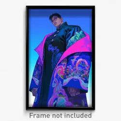 Anime Art Poster - Man Feeling Isolated, Remarkable Korean Clothes (Print)