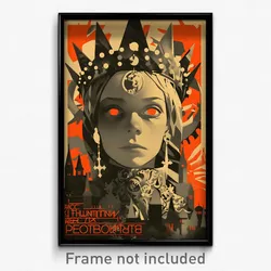 Russian Movie Poster - Girl Feeling Unsettled, Noteworthy Tiara (Art Print)