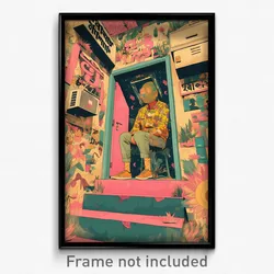 Bollywood Movie Poster - Massive Corridor (India Retro Hindi Film Art Print)