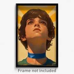 Brazilian Movie Poster - Boy Feeling Miserliness, Outlandish Blue Choker (Print)