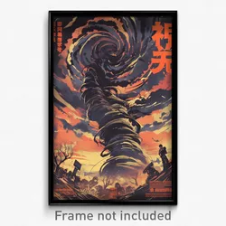 Chinese Movie Poster - Menacing Tornado (China Psychedelic Art Retro Film Print)