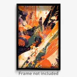 French Movie Poster - Unique Brook (France Psychedelic Art Retro Film Print)