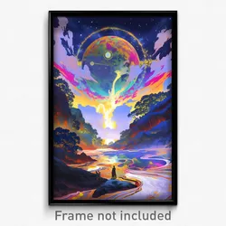 Movie Art Poster - Droopy Strait (Psychedelic Trippy Retro Cartoon Film Print)