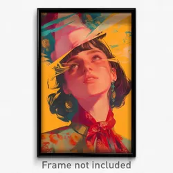 Spanish Movie Poster - Woman Feeling Humiliation, Perfect Red Neckerchief